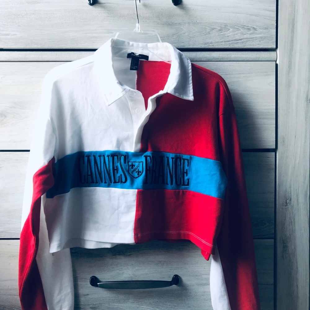 Long sleeve crop top